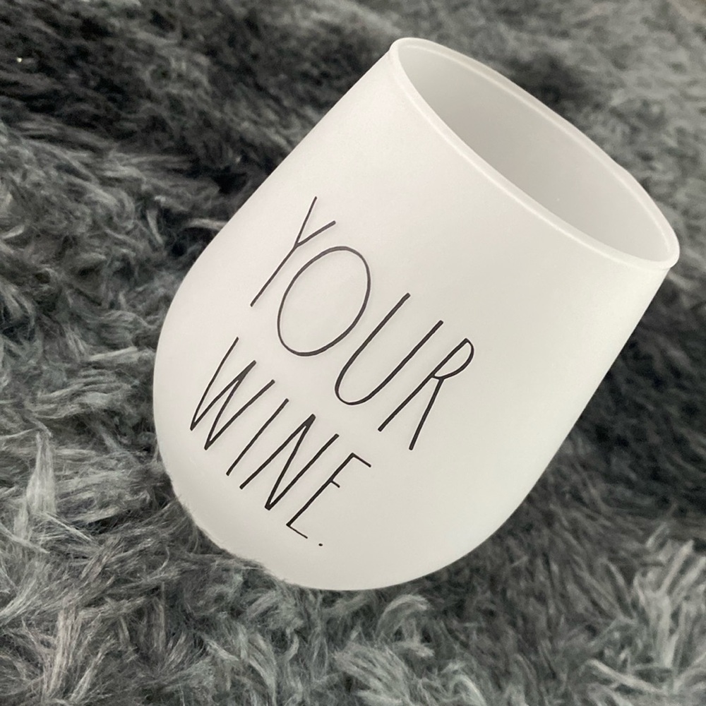 Rae Dunn “Your Wine.” Stemless wine glass